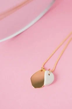 Cloud + Clay Almond Polymer Clay Gold Plated Necklace* Necklaces