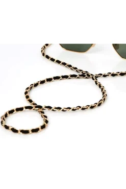 Sunny Cords Classy C Gold & Black Chain* Glasses Chains|Glasses Chains