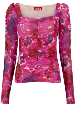 Cras Buzzing Pink Garden Floral Top* T-Shirts & Tops|Blouses, Shirts & Statement Tops