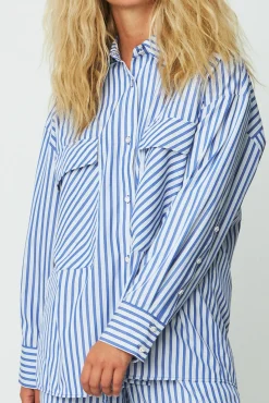 Cras Day Blue Stripe Shirt* Blouses, Shirts & Statement Tops