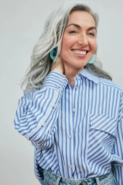 Cras Day Blue Stripe Shirt* Blouses, Shirts & Statement Tops