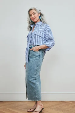 Cras Day Blue Stripe Shirt* Blouses, Shirts & Statement Tops