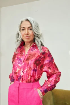 Cras Gina Pink Garden Shirt* Blouses, Shirts & Statement Tops