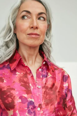 Cras Gina Pink Garden Shirt* Blouses, Shirts & Statement Tops