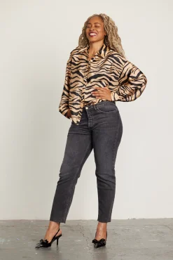 Cras Gina Zebra Almond Shirt* Blouses, Shirts & Statement Tops