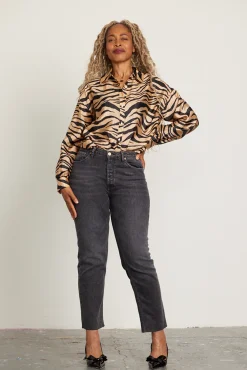 Cras Gina Zebra Almond Shirt* Blouses, Shirts & Statement Tops