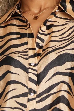 Cras Gina Zebra Almond Shirt* Blouses, Shirts & Statement Tops