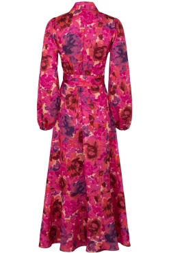 Cras Lara Pink Garden Wrap Midi Dress* Dresses & Jumpsuits