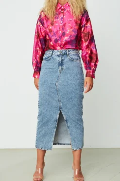 Cras Legend Denim Midi Skirt* Denim|Skirts & Trousers