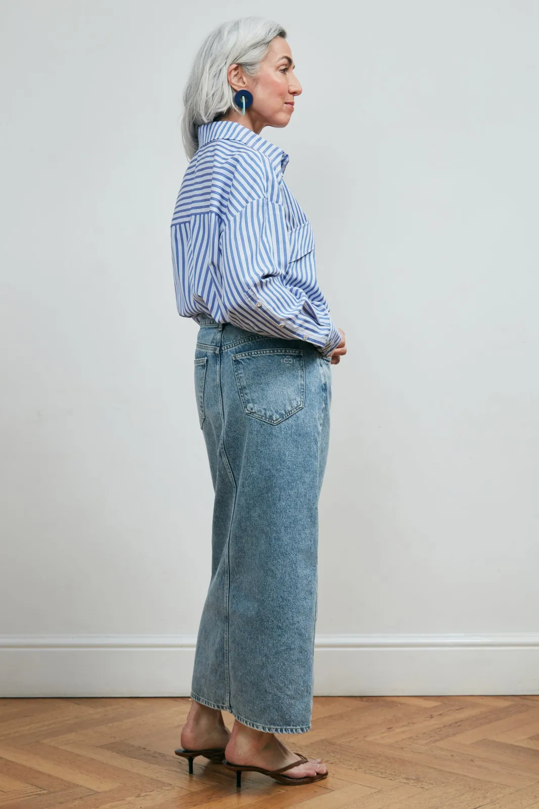 Cras Legend Denim Midi Skirt* Denim|Skirts & Trousers