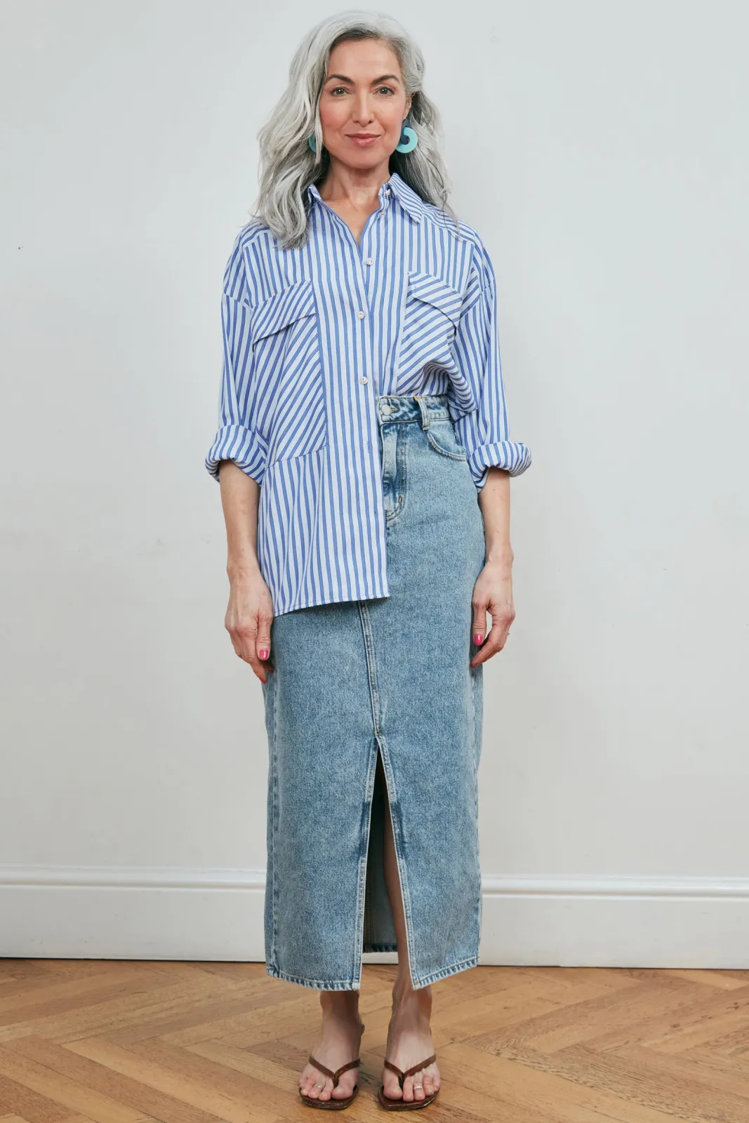 Cras Legend Denim Midi Skirt* Denim|Skirts & Trousers