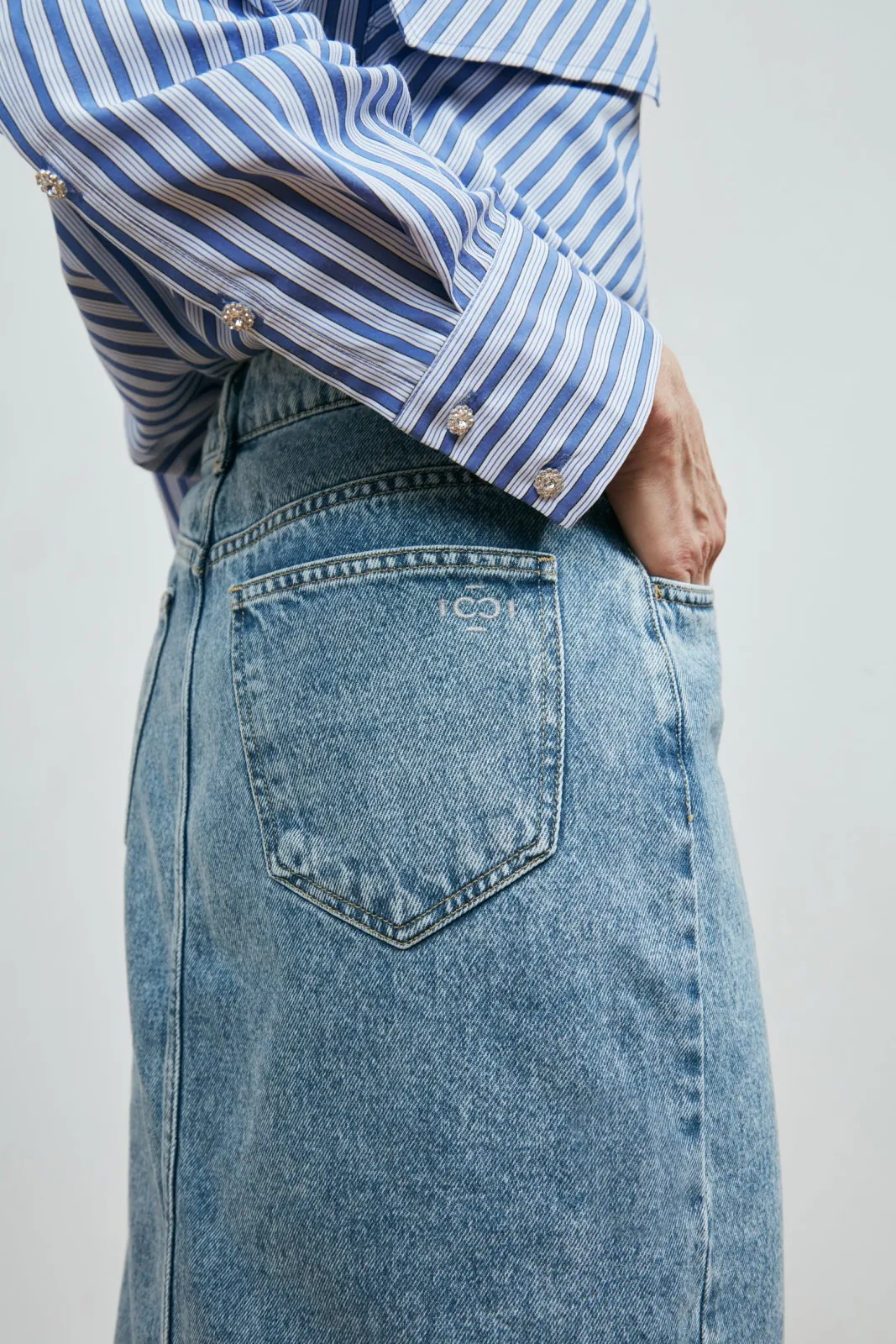 Cras Legend Denim Midi Skirt* Denim|Skirts & Trousers