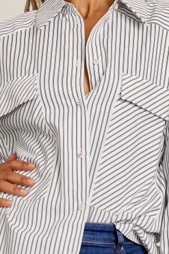 Cras Office Black Stripe Shirt* Blouses, Shirts & Statement Tops