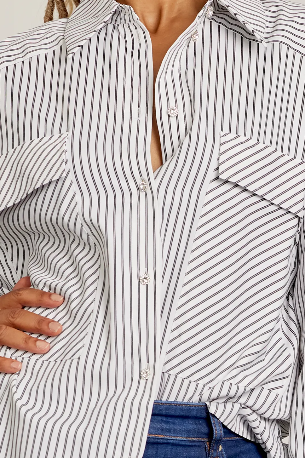 Cras Office Black Stripe Shirt* Blouses, Shirts & Statement Tops