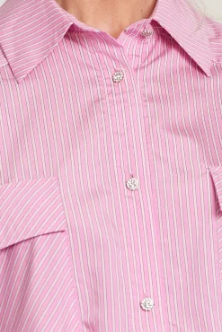 Cras Office Pink Stripe Shirt* Blouses, Shirts & Statement Tops