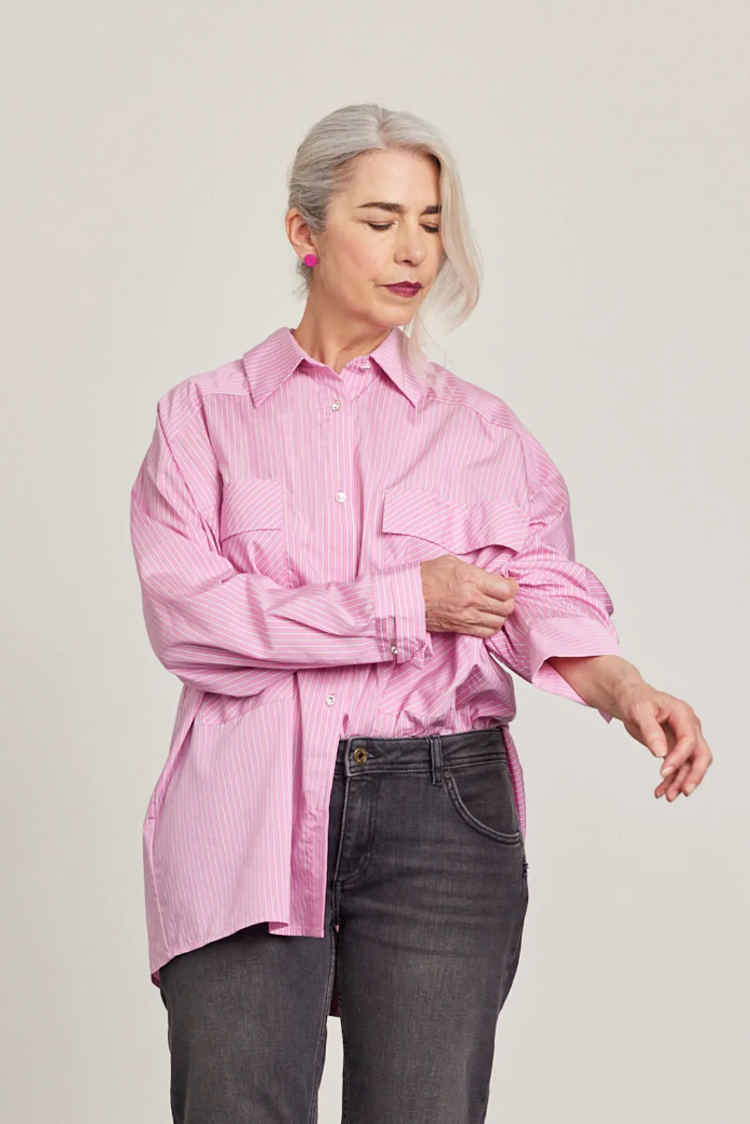 Cras Office Pink Stripe Shirt* Blouses, Shirts & Statement Tops