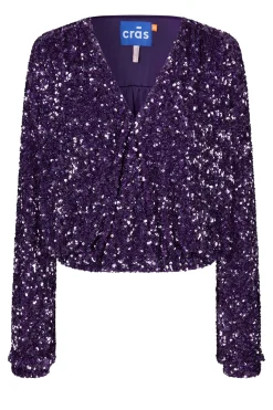 Cras Stella Sweet Grape Sequin Top* T-Shirts & Tops|Blouses, Shirts & Statement Tops