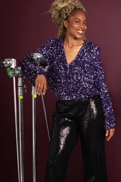 Cras Stella Sweet Grape Sequin Top* T-Shirts & Tops|Blouses, Shirts & Statement Tops