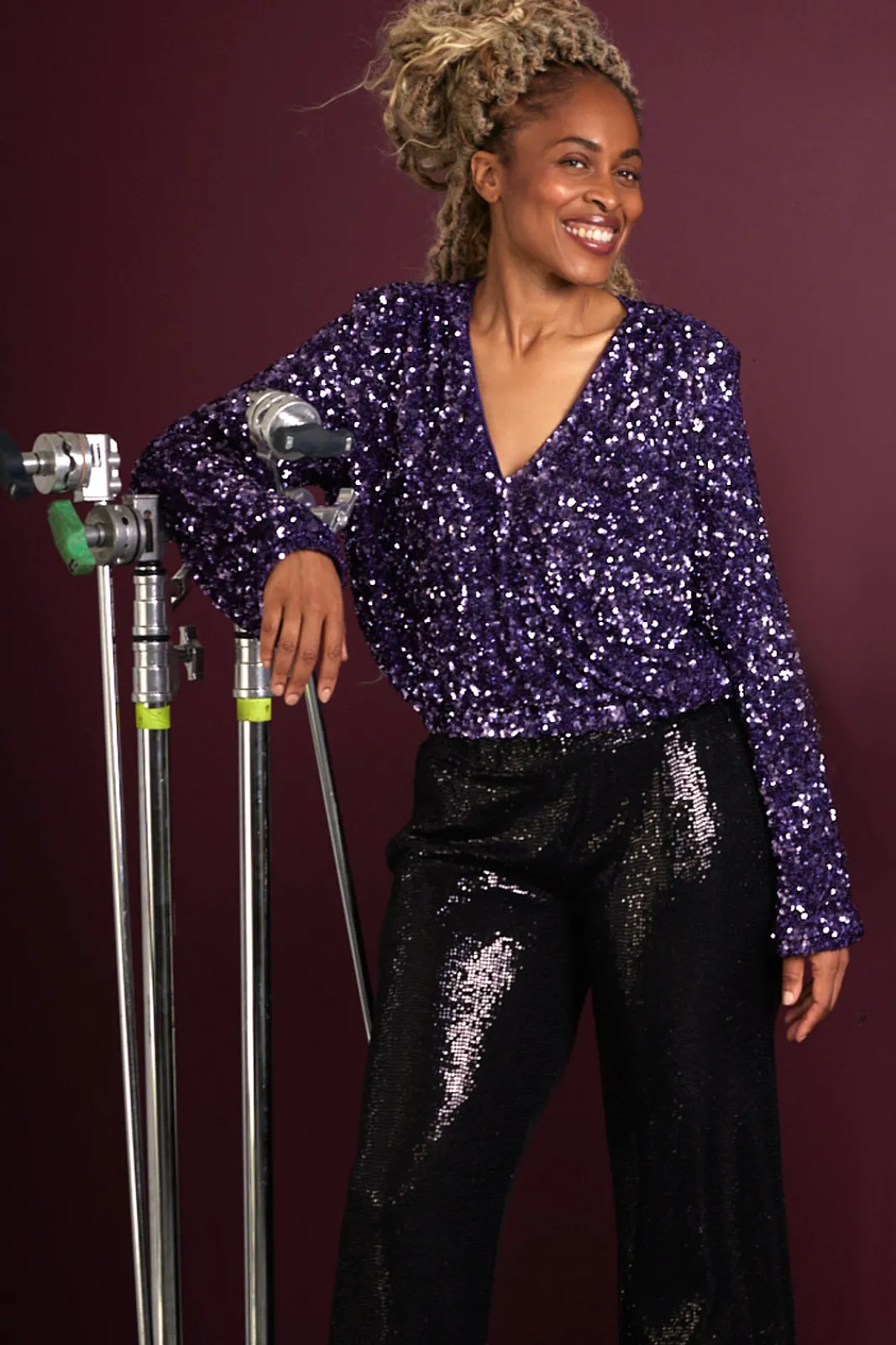 Cras Stella Sweet Grape Sequin Top* T-Shirts & Tops|Blouses, Shirts & Statement Tops