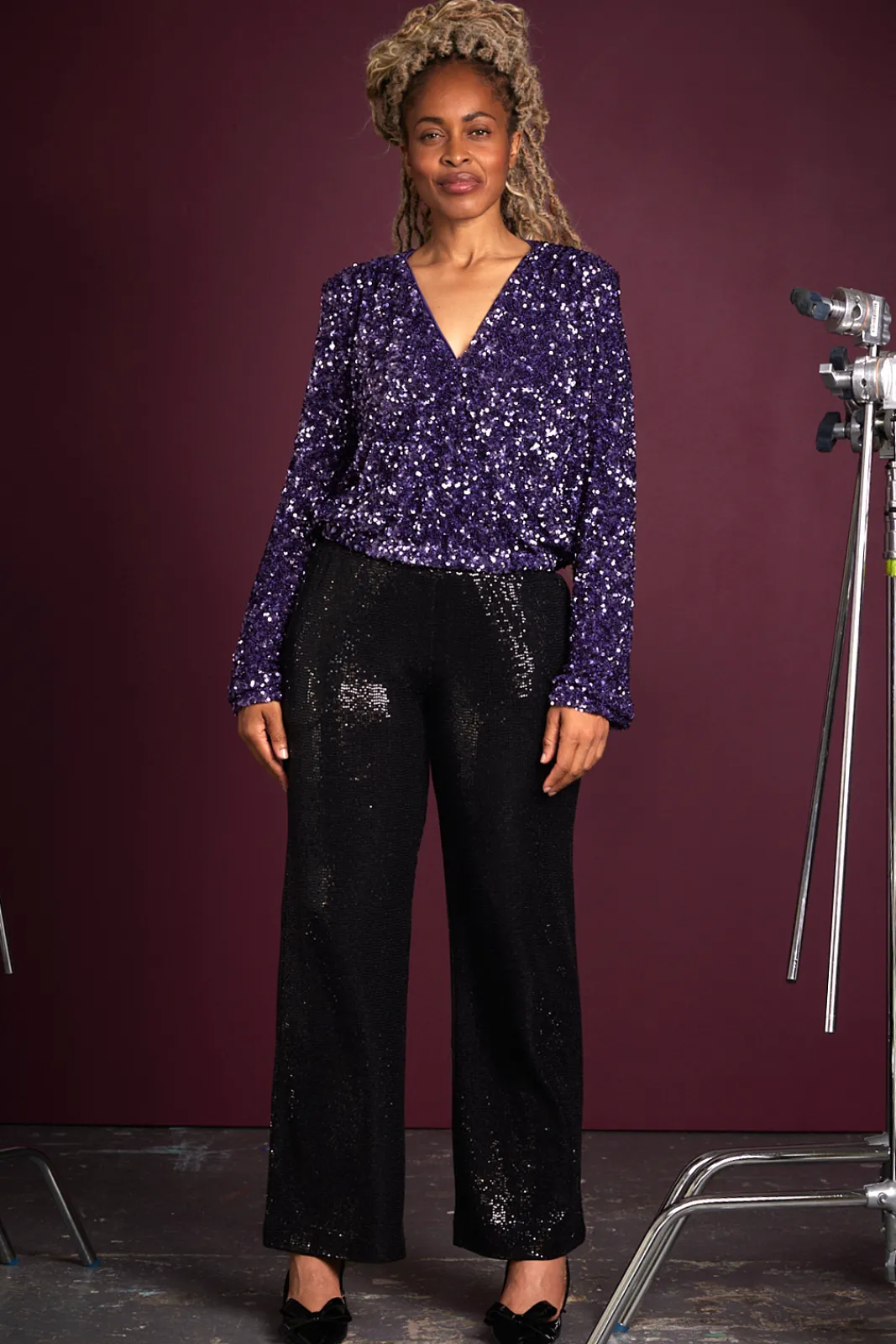 Cras Stella Sweet Grape Sequin Top* T-Shirts & Tops|Blouses, Shirts & Statement Tops