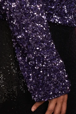 Cras Stella Sweet Grape Sequin Top* T-Shirts & Tops|Blouses, Shirts & Statement Tops