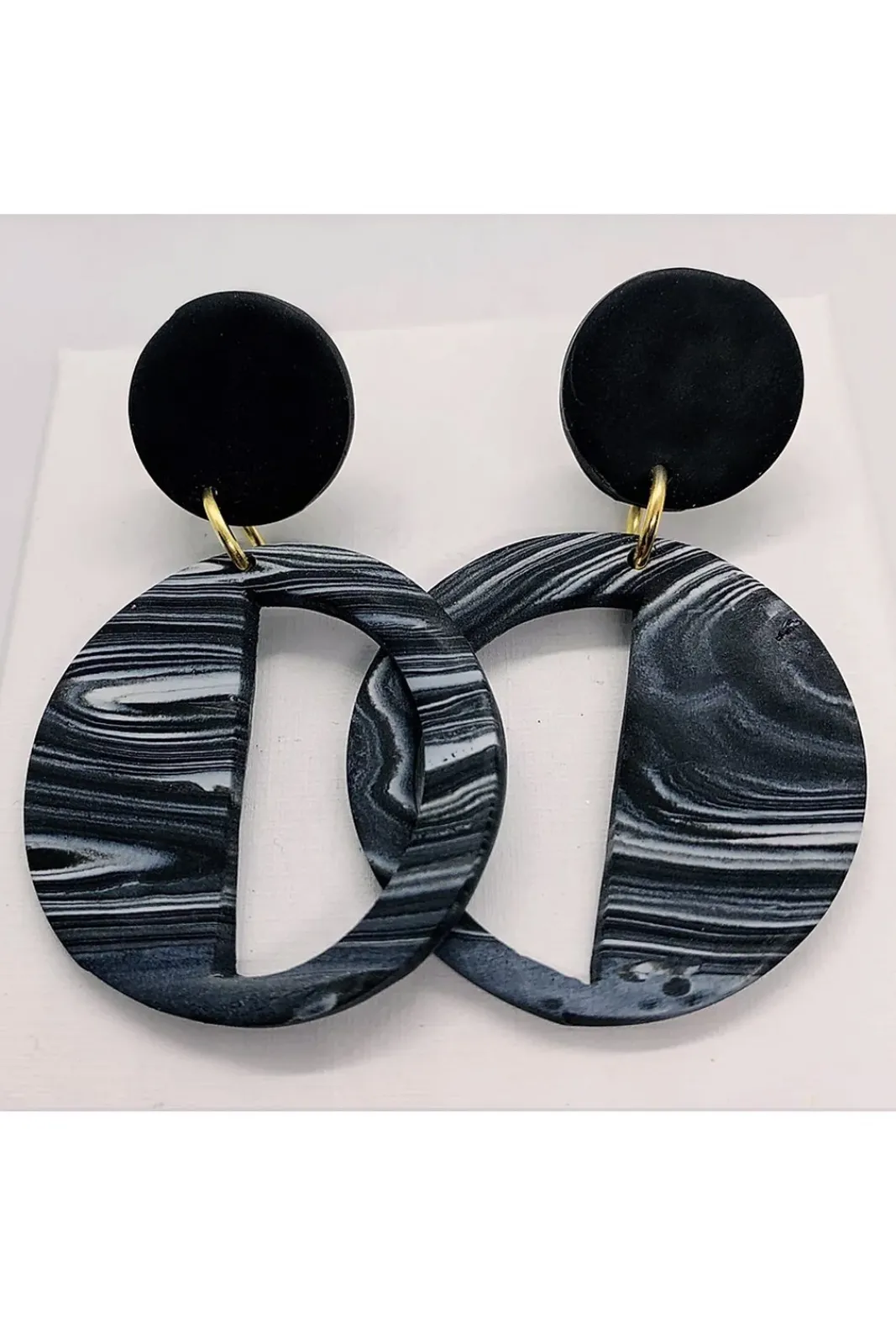 No Shrinking Violet Embers Smoke Haze Deco Earrings* Earrings