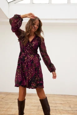 Fabienne Chapot Azure Short Printed Dress* Dresses & Jumpsuits