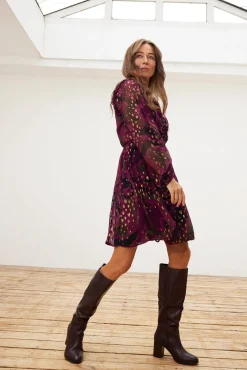 Fabienne Chapot Azure Short Printed Dress* Dresses & Jumpsuits