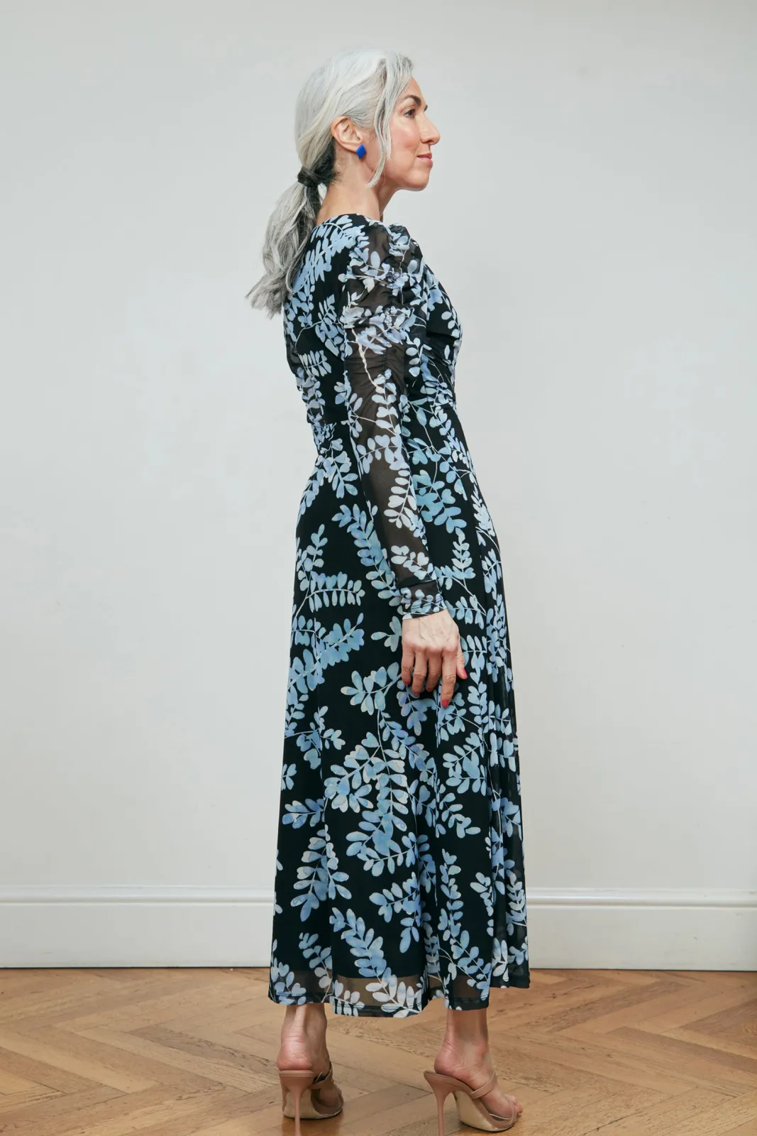 Fabienne Chapot Bella Black & Cornflower Blue Midi Dress* Dresses & Jumpsuits
