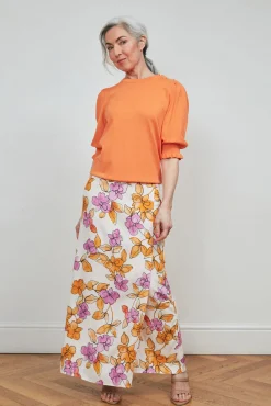 Fabienne Chapot Bobo Orchid Garden Print Midi Skirt* Skirts & Trousers