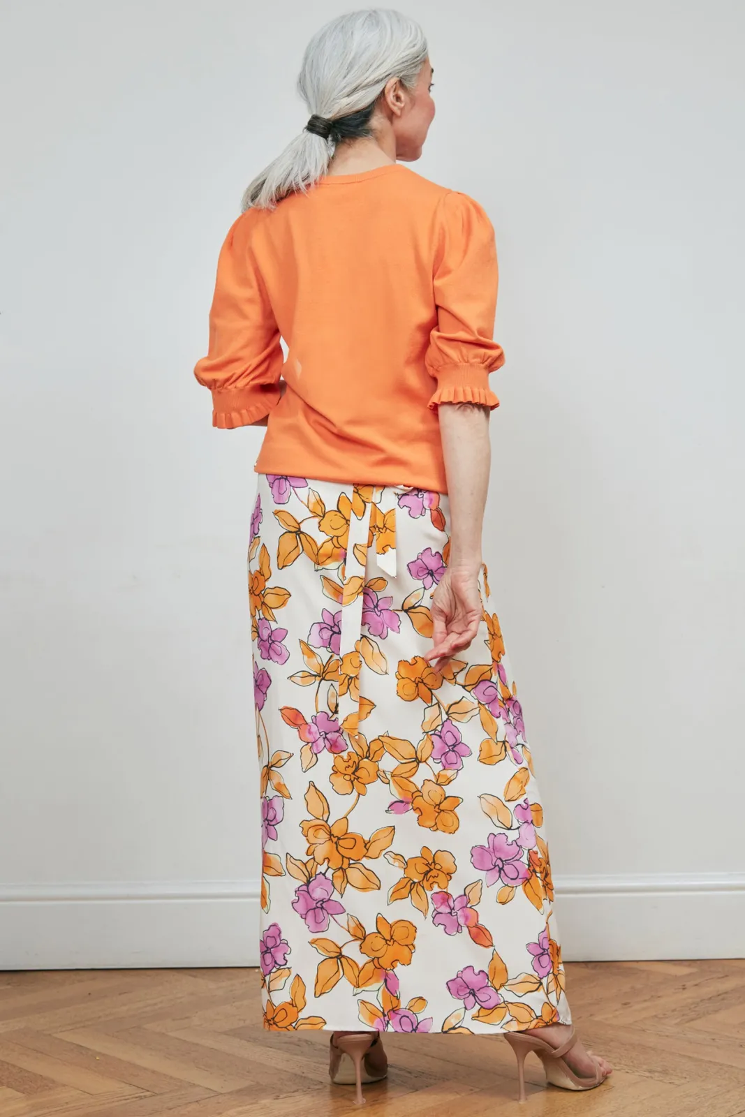 Fabienne Chapot Bobo Orchid Garden Print Midi Skirt* Skirts & Trousers