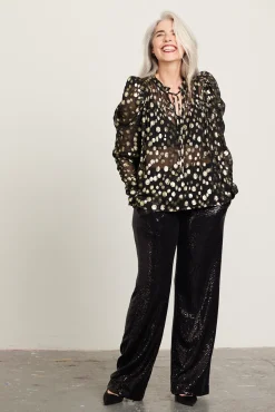Fabienne Chapot Didi Black & Gold Top* Blouses, Shirts & Statement Tops