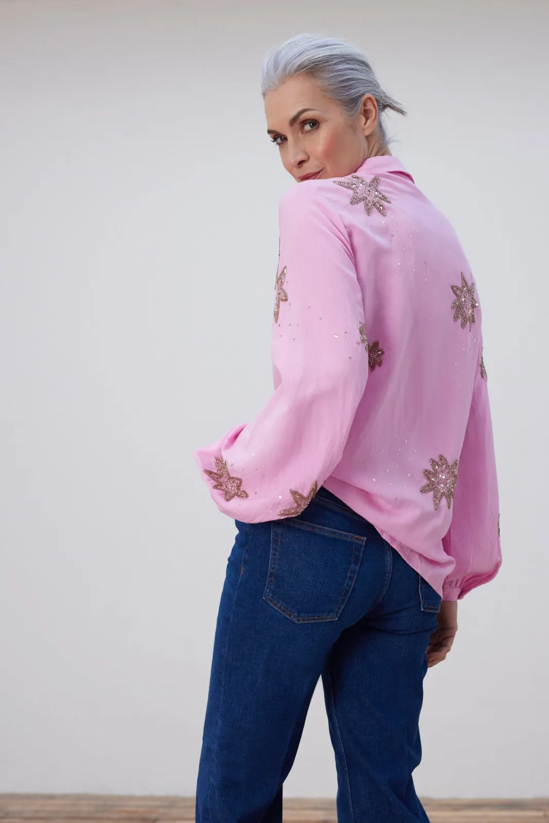 Fabienne Chapot Fleur Embellished Pink Blouse* Blouses, Shirts & Statement Tops