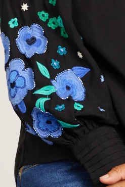 Fabienne Chapot Harry Embroidered Floral Blouse* Blouses, Shirts & Statement Tops