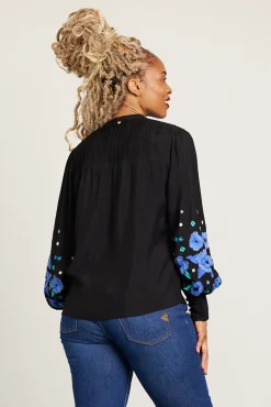Fabienne Chapot Harry Embroidered Floral Blouse* Blouses, Shirts & Statement Tops
