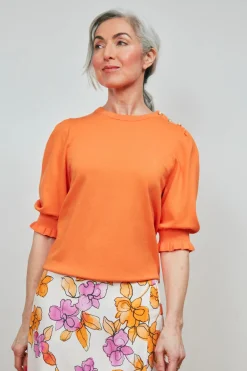 Fabienne Chapot Jolly Mandarin Orange Jumper* Knitwear & Sweatshirts