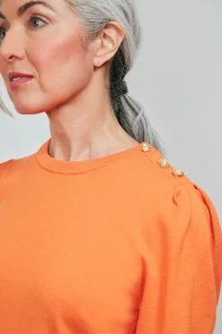 Fabienne Chapot Jolly Mandarin Orange Jumper* Knitwear & Sweatshirts