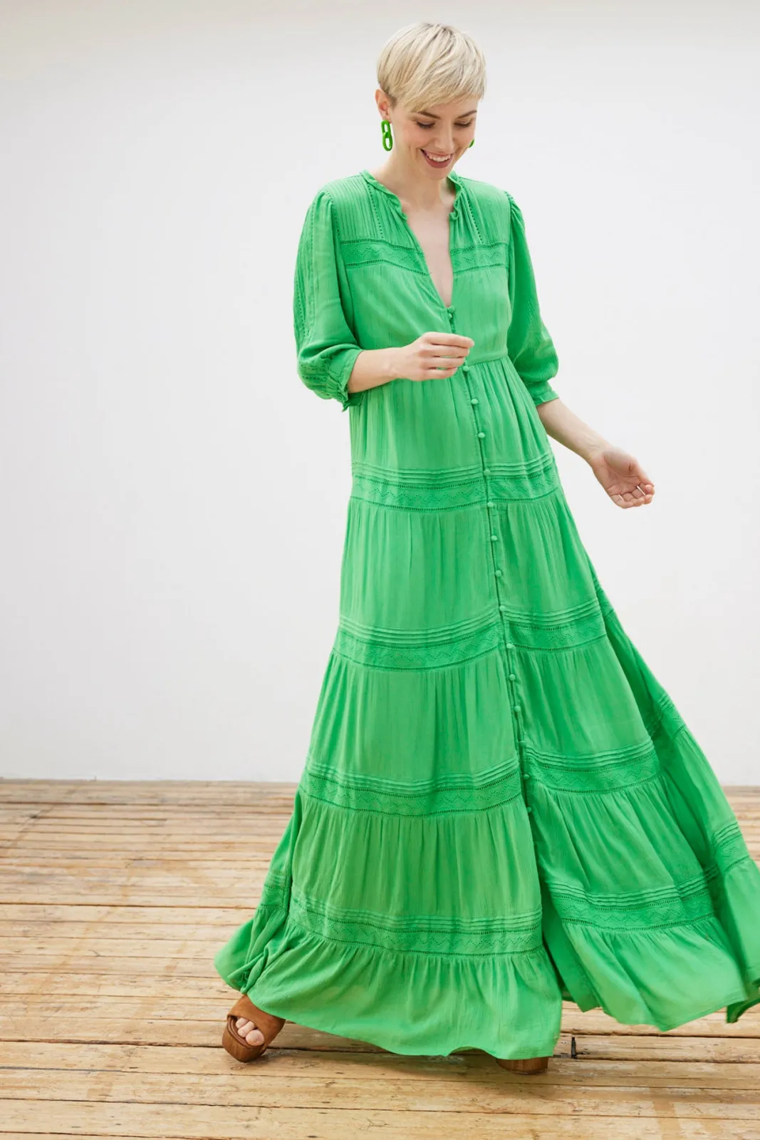 Fabienne Chapot Kira Green Maxi Dress* Dresses & Jumpsuits