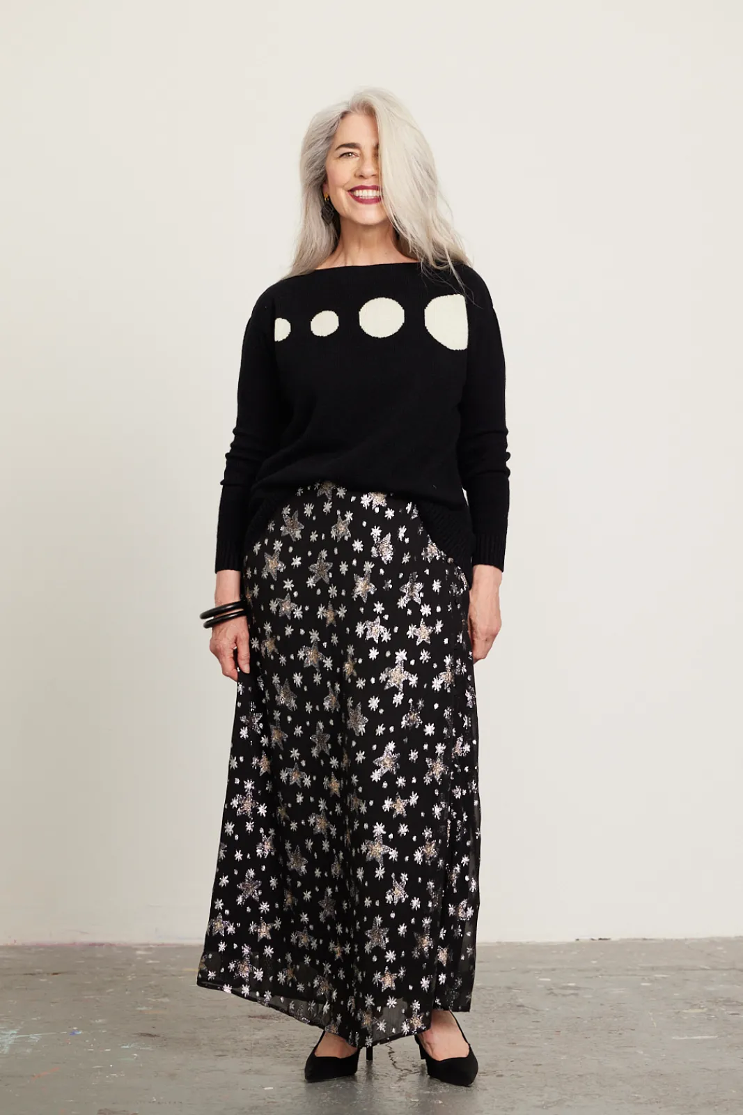 Fabienne Chapot Lydia Indi Star Lurex Midi Skirt* Skirts & Trousers