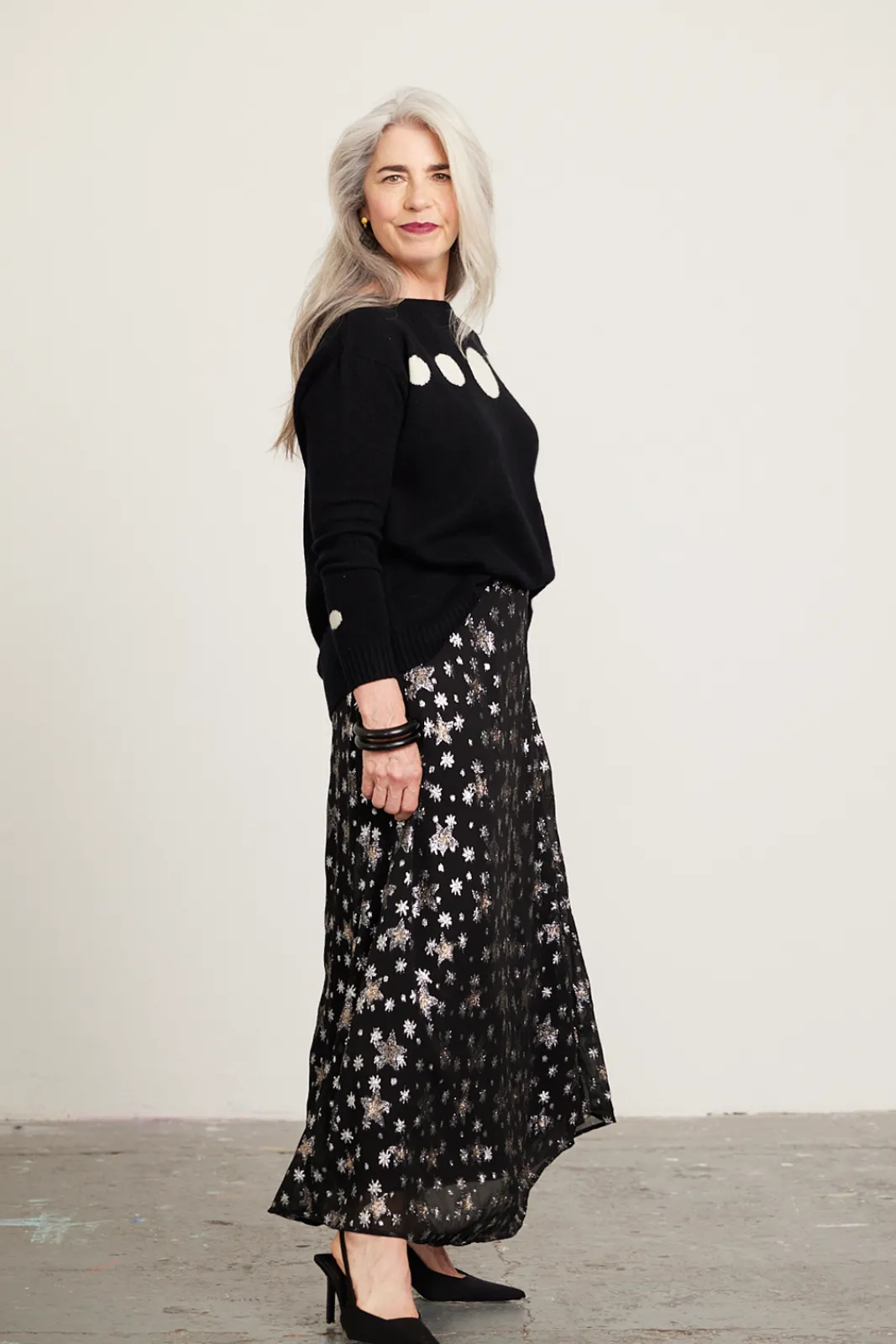 Fabienne Chapot Lydia Indi Star Lurex Midi Skirt* Skirts & Trousers