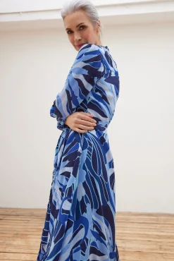 Fabienne Chapot Marina Riviera Blue Floral Midi Dress* Dresses & Jumpsuits
