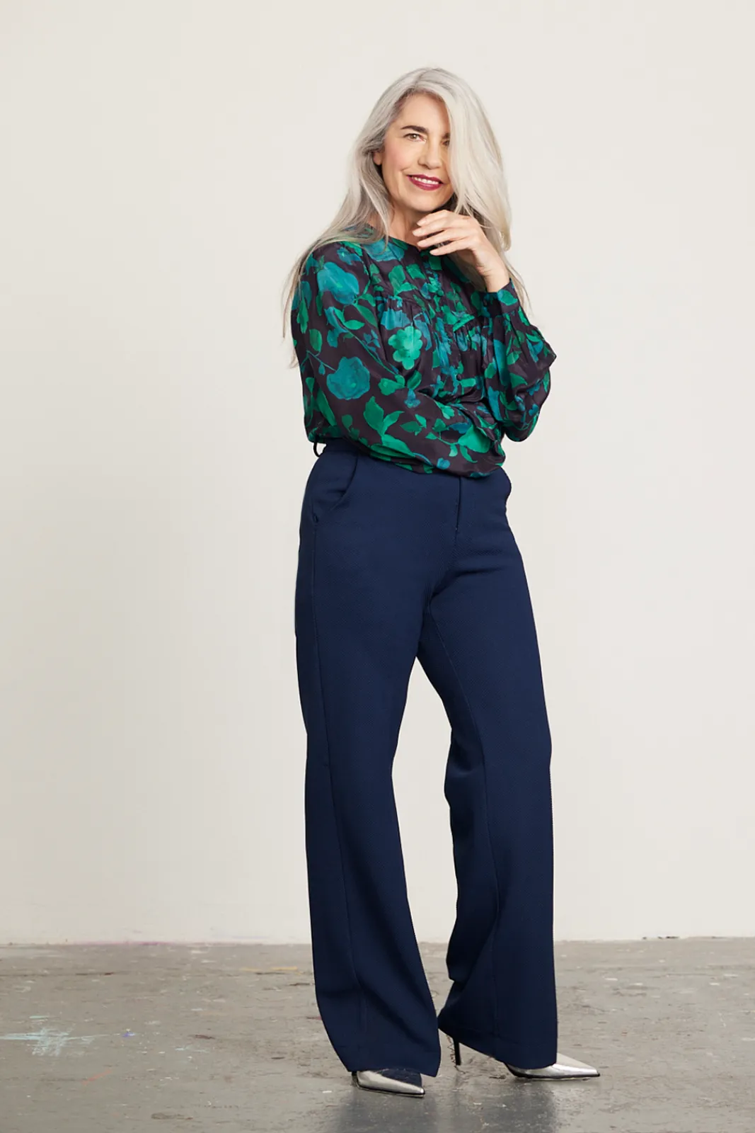 Fabienne Chapot Resa Teal Floral Blouse* Blouses, Shirts & Statement Tops