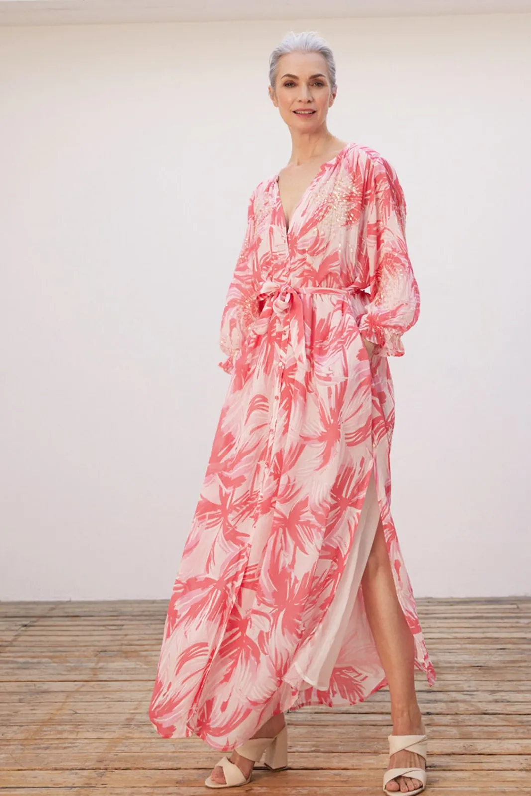 Fabienne Chapot Sardinia Palm Print Maxi Dress* Dresses & Jumpsuits