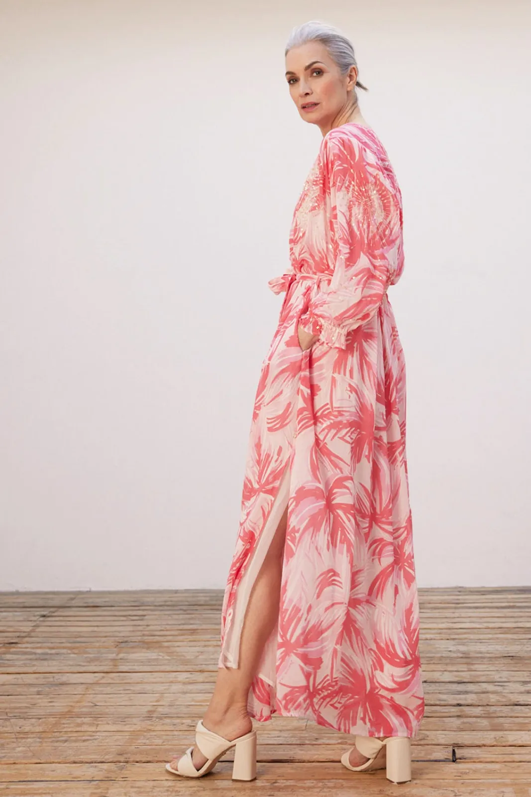 Fabienne Chapot Sardinia Palm Print Maxi Dress* Dresses & Jumpsuits