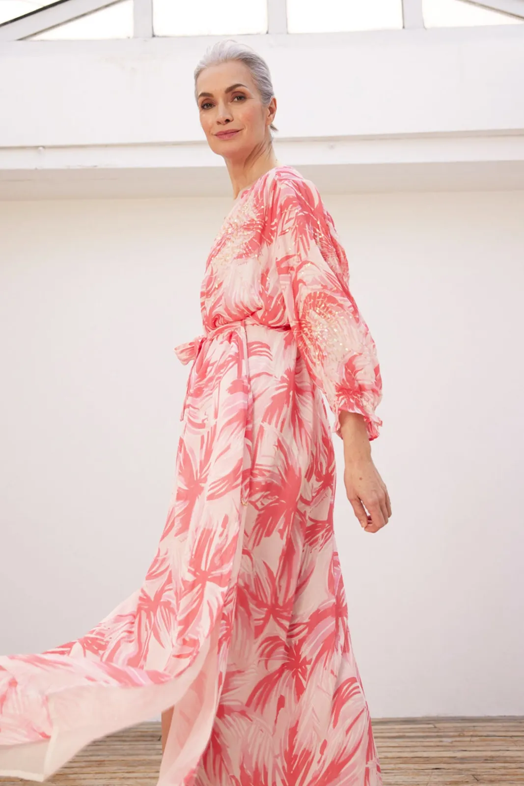 Fabienne Chapot Sardinia Palm Print Maxi Dress* Dresses & Jumpsuits