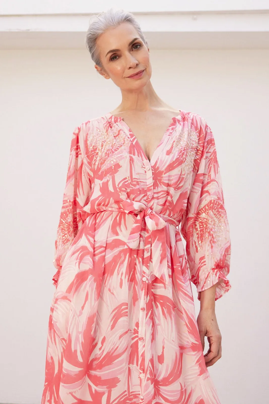 Fabienne Chapot Sardinia Palm Print Maxi Dress* Dresses & Jumpsuits