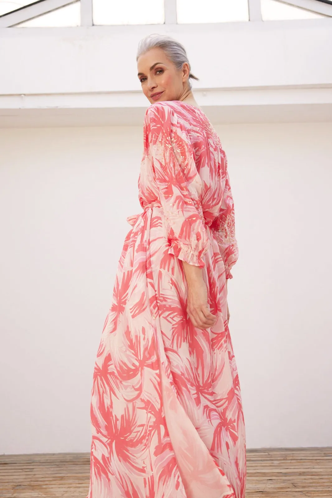 Fabienne Chapot Sardinia Palm Print Maxi Dress* Dresses & Jumpsuits