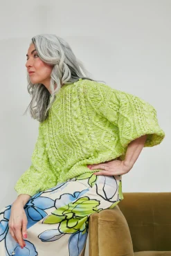 Fabienne Chapot Suzy Lovely Lime Jumper* Knitwear & Sweatshirts