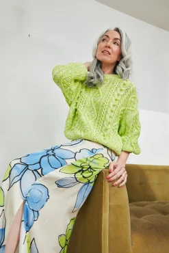 Fabienne Chapot Suzy Lovely Lime Jumper* Knitwear & Sweatshirts