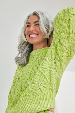 Fabienne Chapot Suzy Lovely Lime Jumper* Knitwear & Sweatshirts